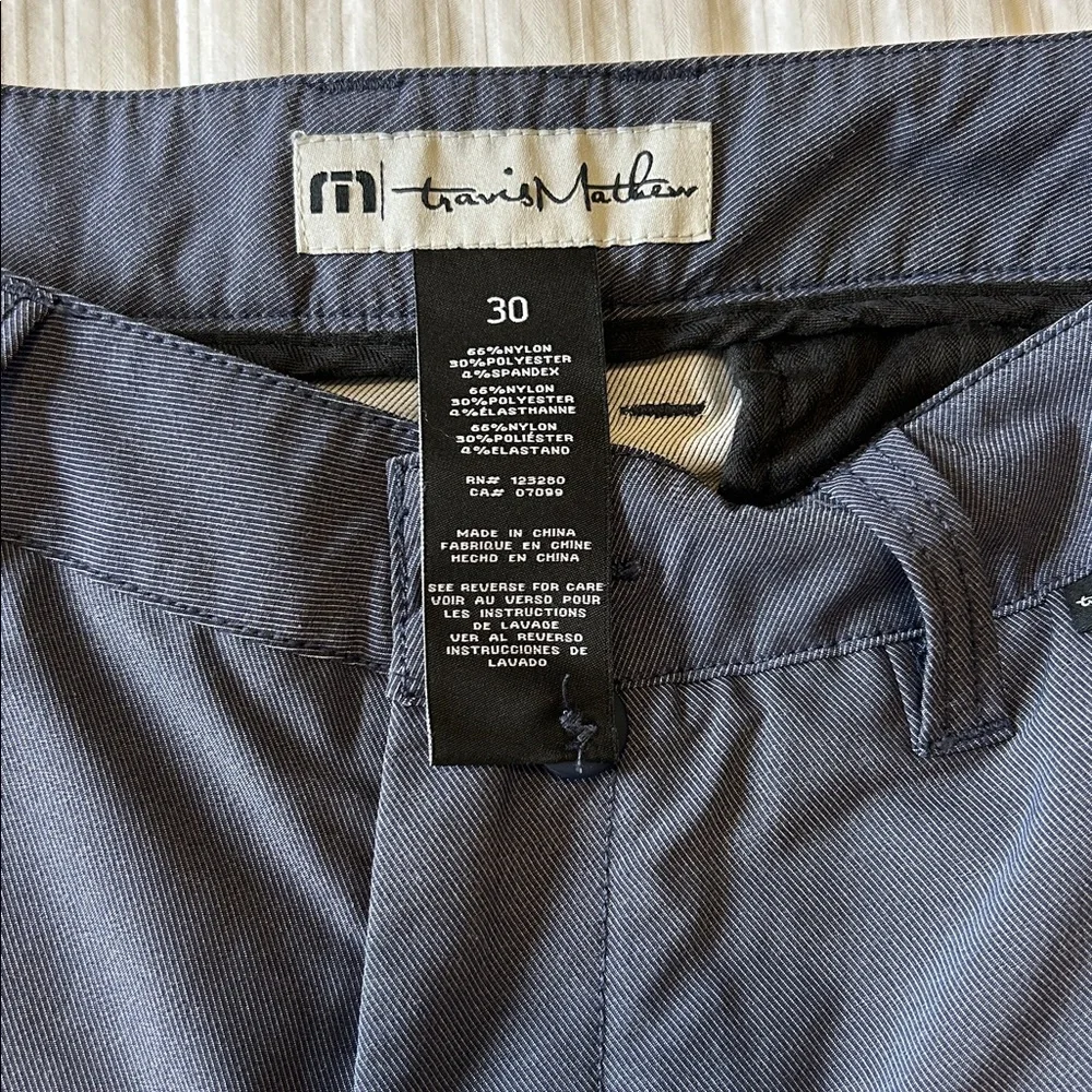 Men's Travis Matthew Blue Dress Pants Size 30 Golf